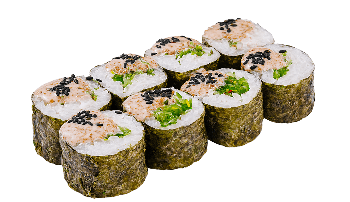 Маки чука - рол с водорасли Чука, ориз и нежен сос.