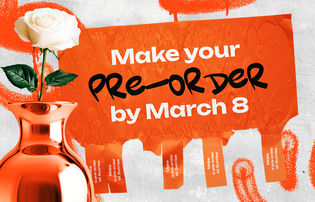 Pre-order for March 8
